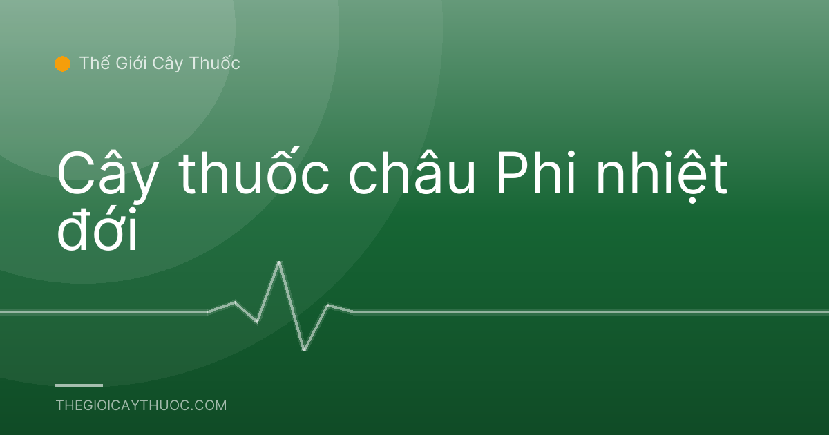 Cây thuốc châu Phi nhiệt đới